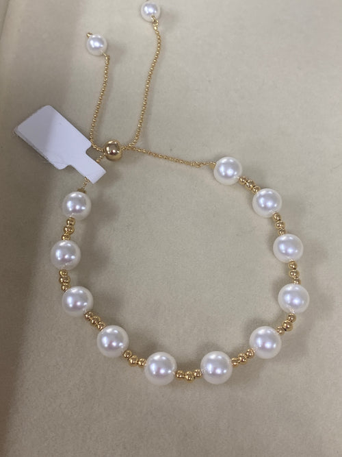 beautiful 14k gold plated adjustable bracelet