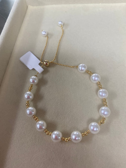beautiful 14k gold plated adjustable bracelet